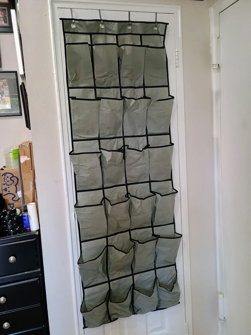 Over-the-Door 24-Pocket Hanging Organizer - Gray
